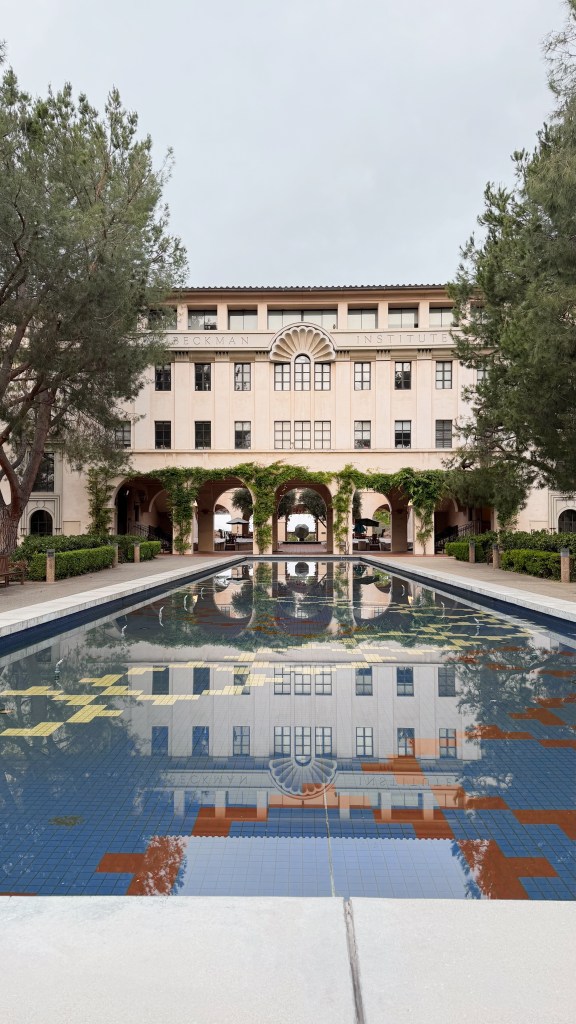 Rear view of Beckman Institute from Gene Pool